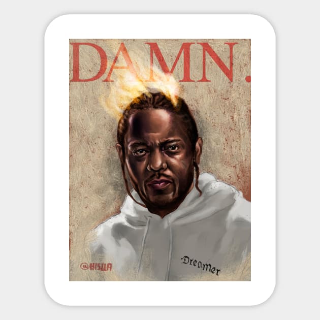 Kendrick Lamar DAMN. Sticker by Hislla